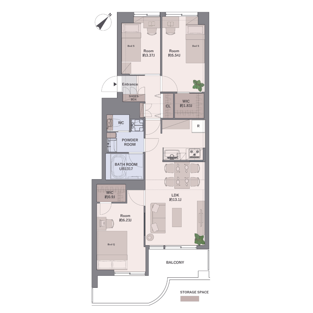 コンテ西葛西　610号室の写真13