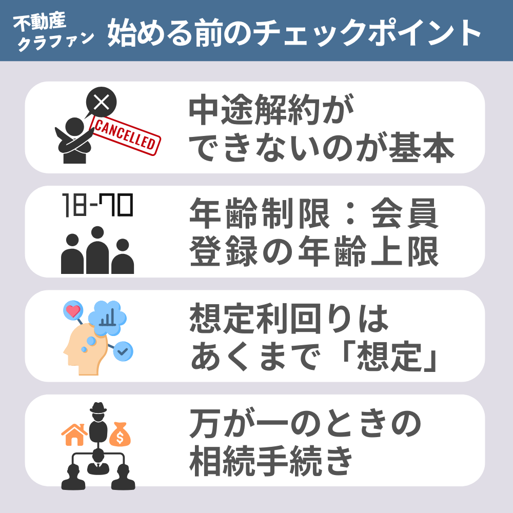 不動産クラウドファンディングの始める前のチェックポイント