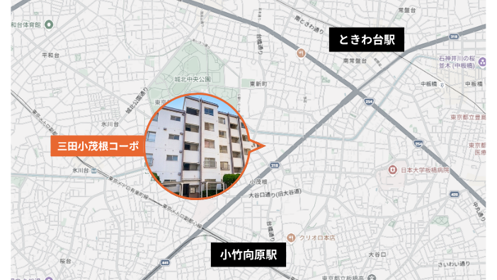 物件の周辺マップ